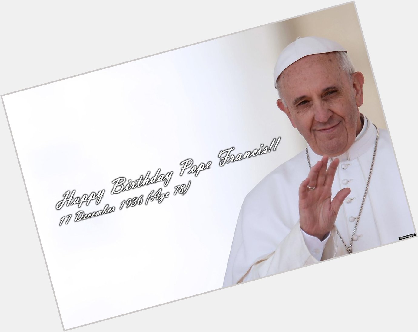 Happy Birthday to Pope Francis!! 