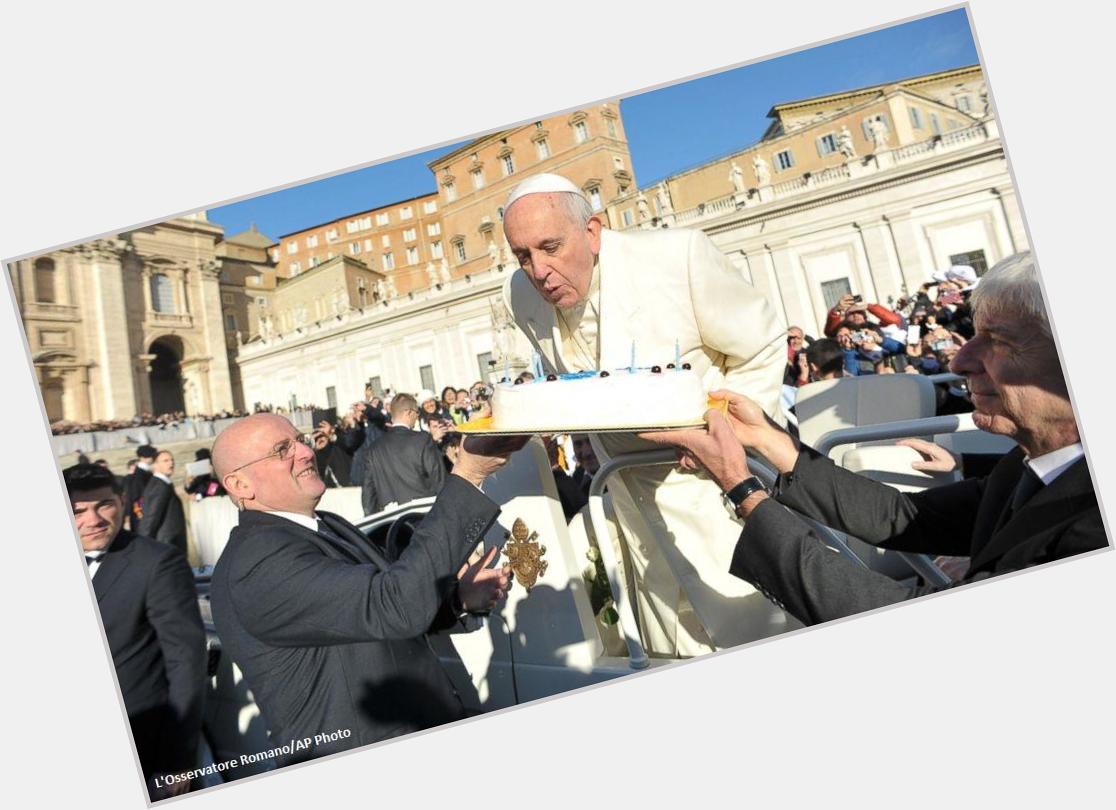 Happy birthday, Pope Francis! Hes 78-years-old today:  