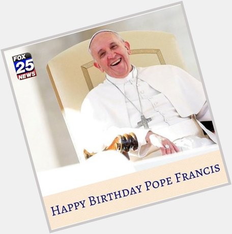 Happy birthday Pope Francis is 79 years old today! 
