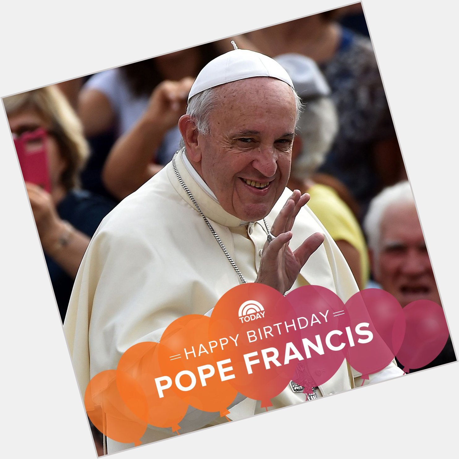 Happy birthday to His Holiness Pope Francis!  