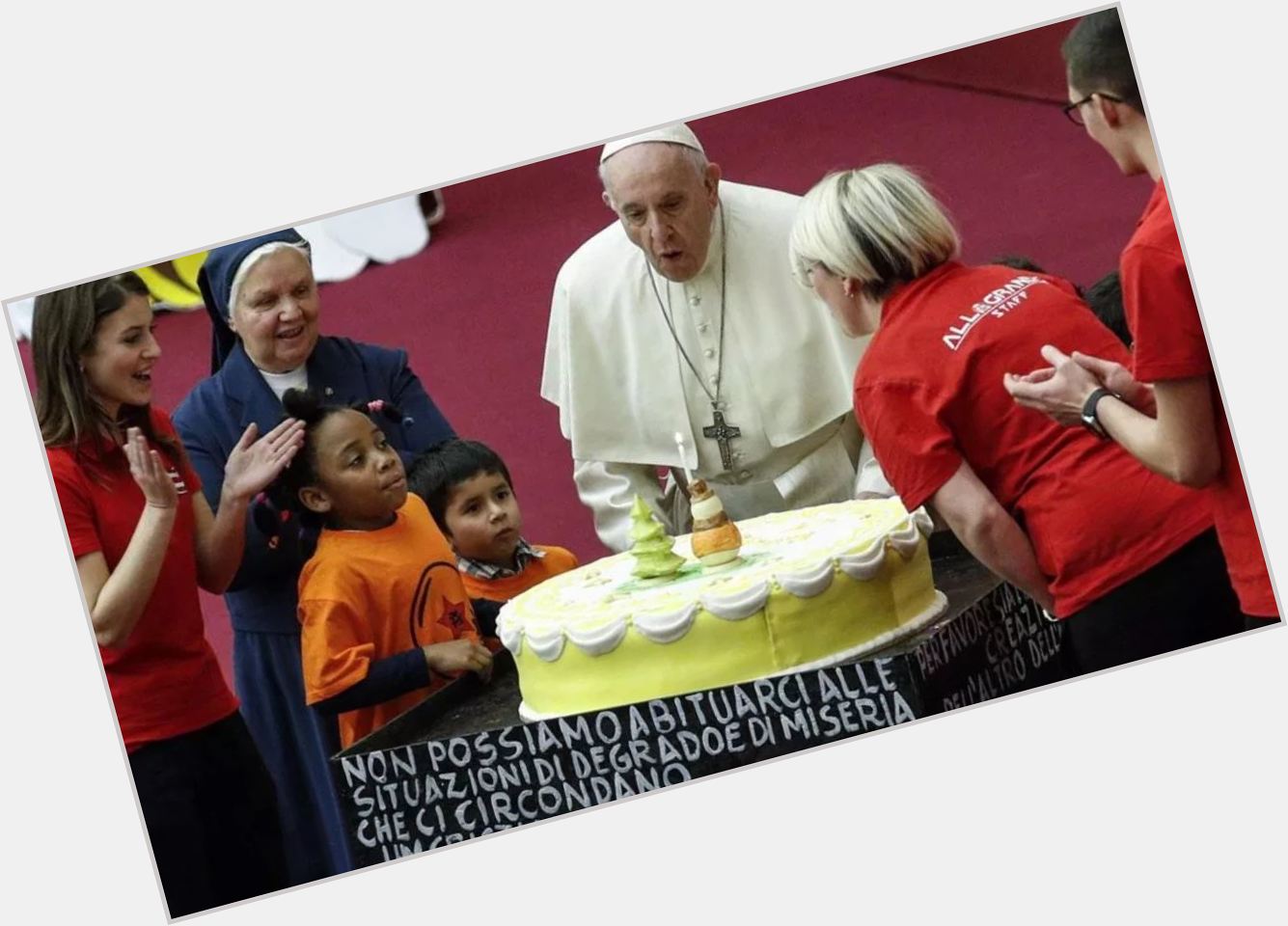 Happy Birthday to  .
He was born on 17 December 1936. Today Pope Francis turns 82-year-old. 