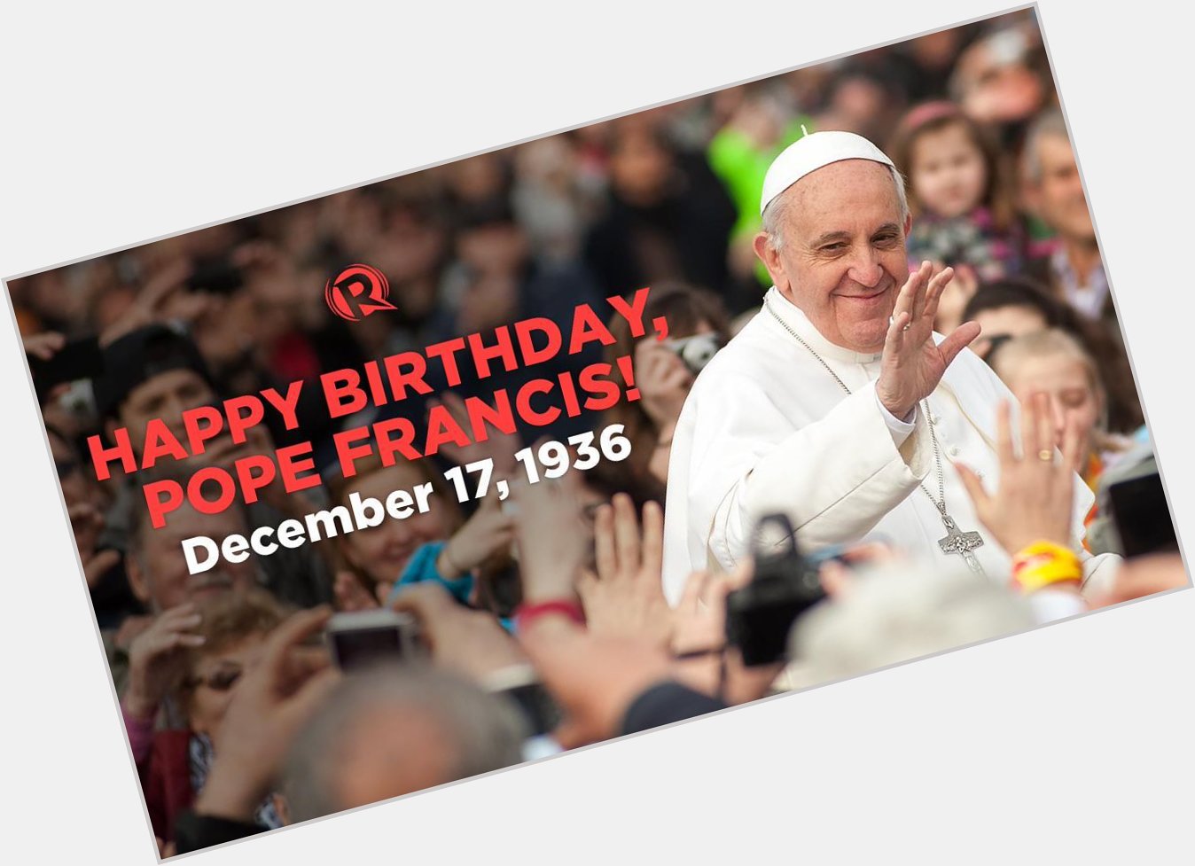 Happy 84th birthday, Pope Francis! 

Read Rappler\s stories on Pope Francis here:  
