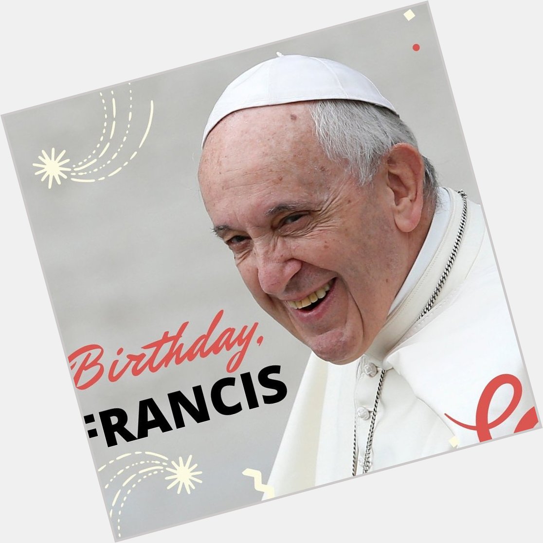 Happy 84th birthday, Pope Francis!   