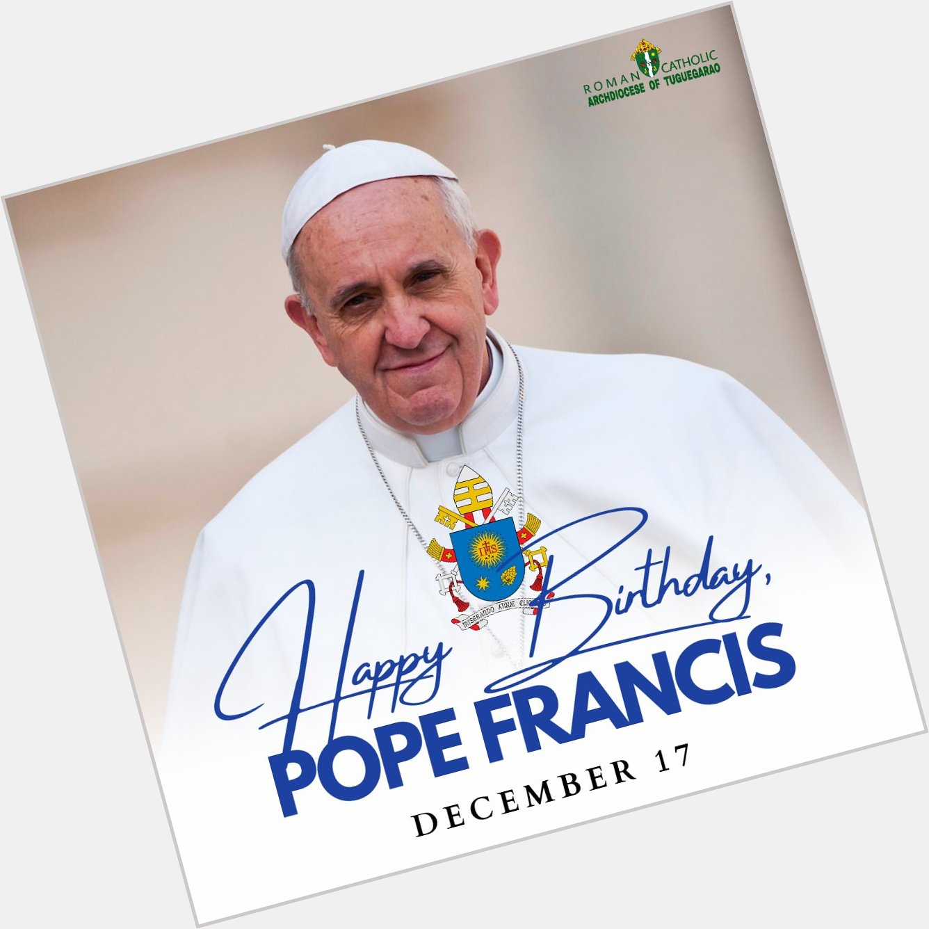 Happy Birthday, Pope Francis May God always bless you always.

Ad Multos Annos 
