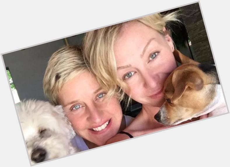 Ellen DeGeneres wishes wife Portia de Rossi happy birthday in sunshiny selfie  