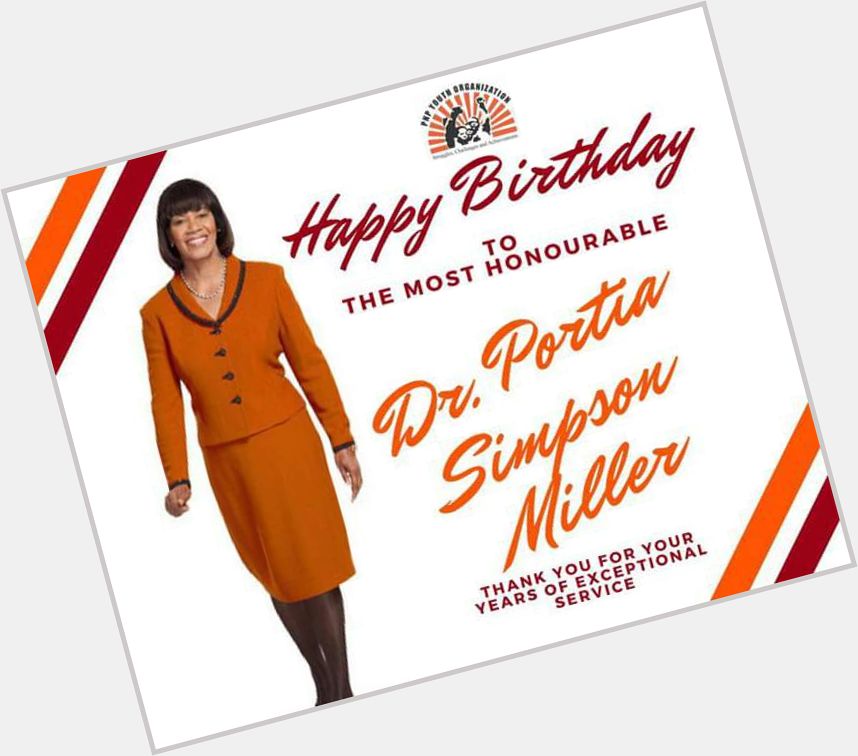 Happy birthday to The Most Hon. Portia Simpson Miller. 