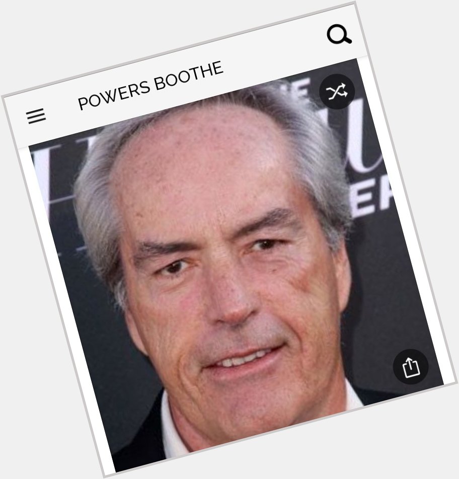 Happy birthday to this great actor.  Happy birthday to Powers Boothe 