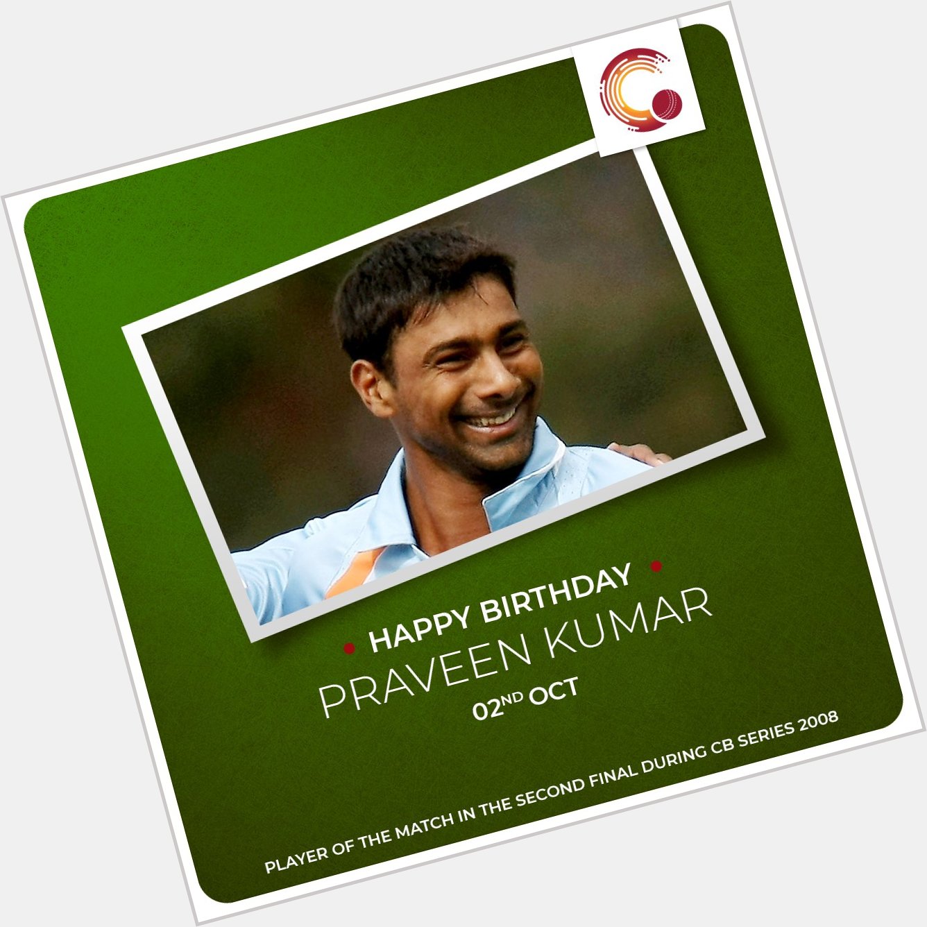A bowler who was able to swing the ball both ways efficiently was born Happy Birthday, Praveen Kumar! 
