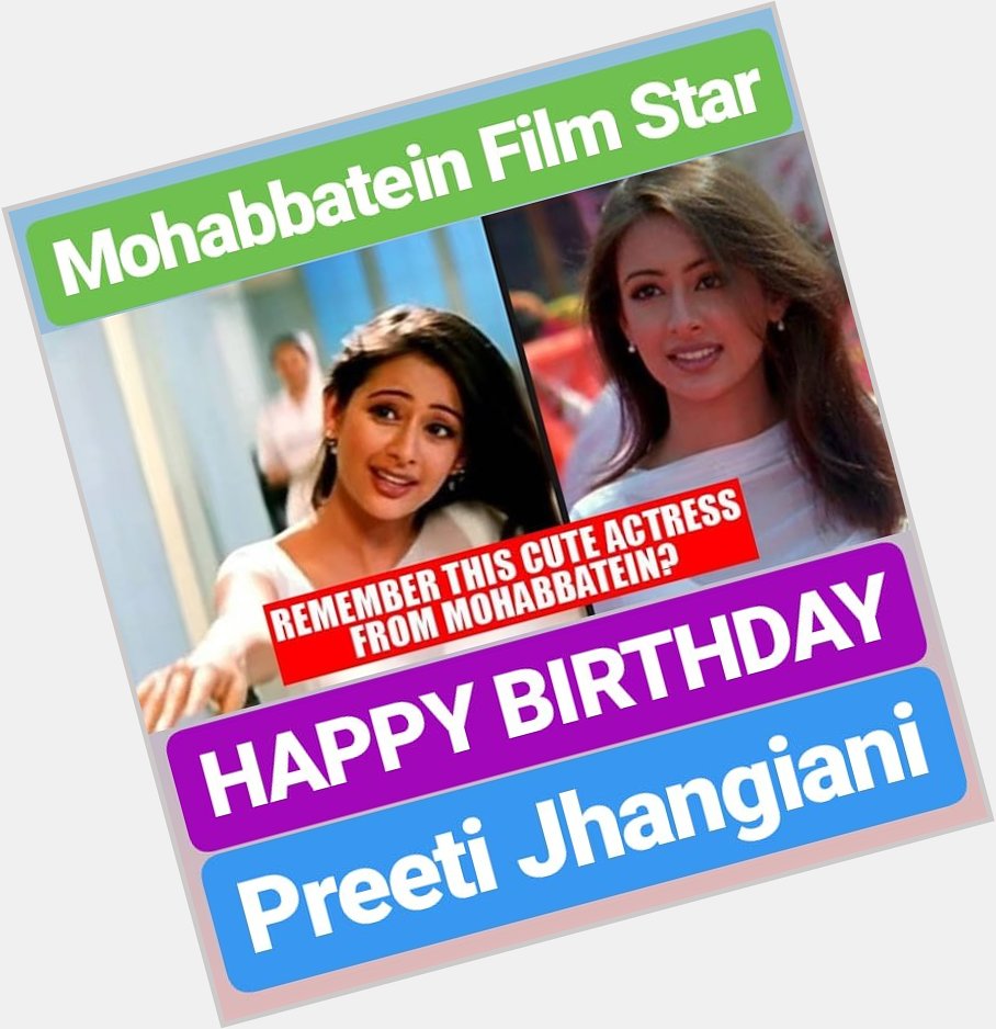 HAPPY BIRTHDAY 
Preeti Jhangiani 