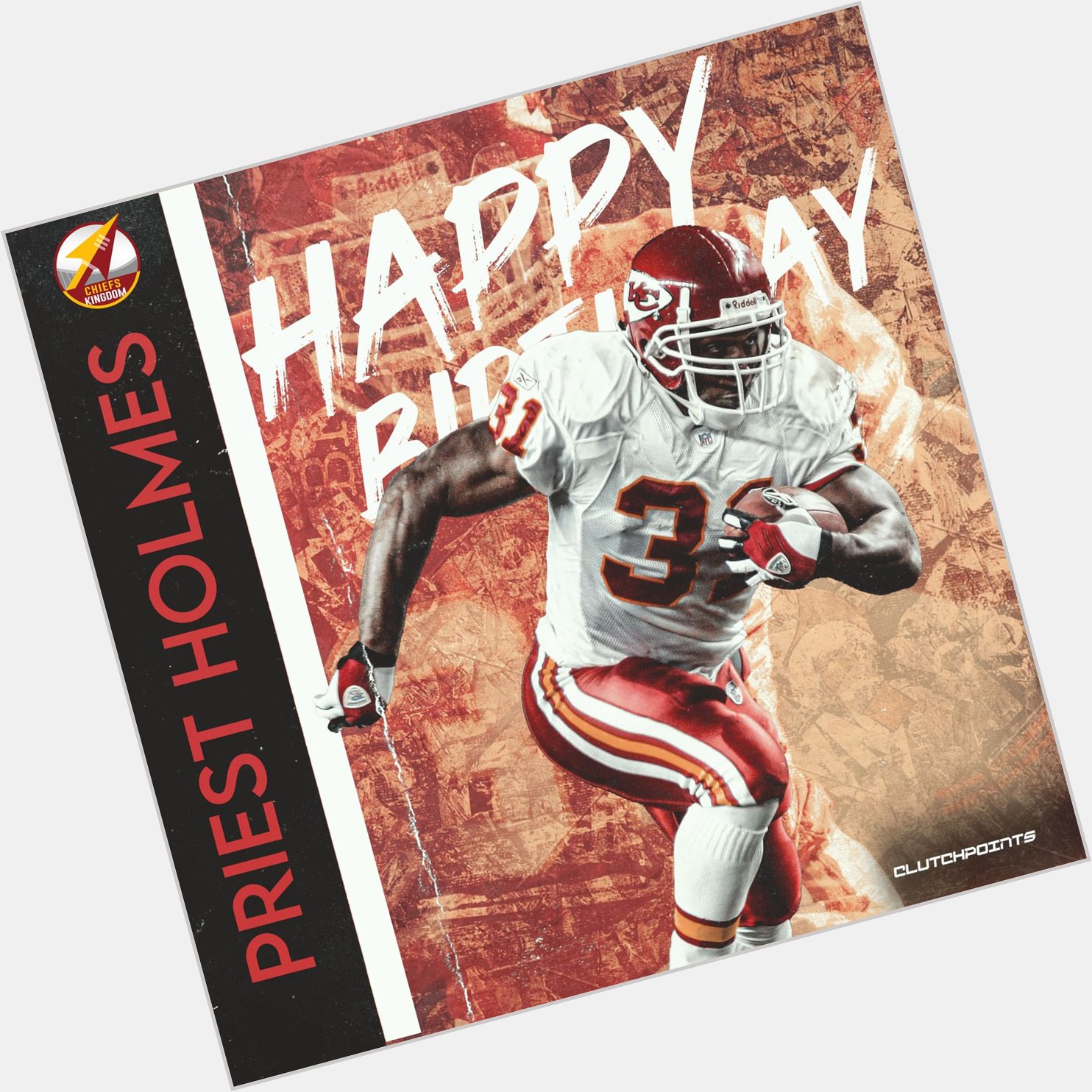 Join Chiefs Nation in greeting Priest Holmes a happy 48th birthday!  