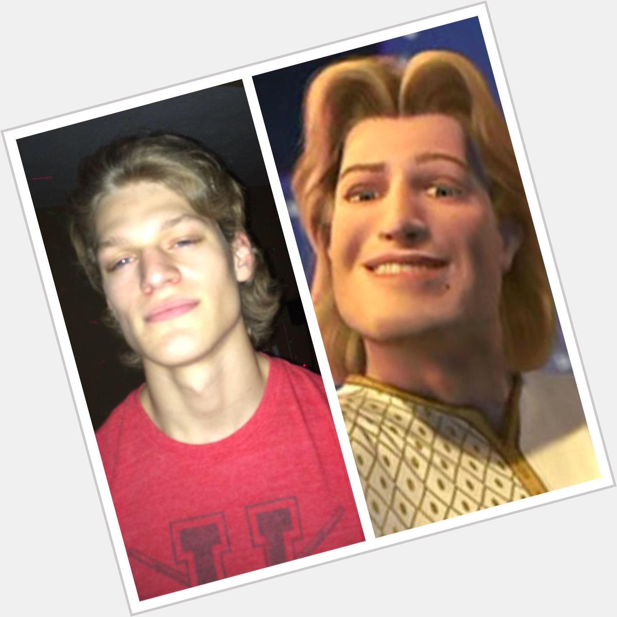 Happy birthday to the prince charming look a like himself   hope it\s a good one 