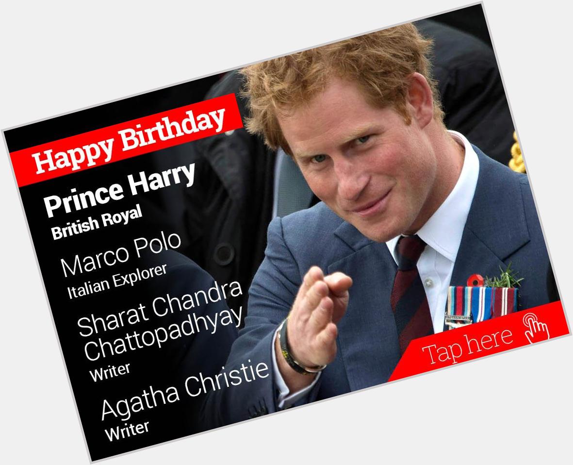Happy Birthday Prince Harry, Marco Polo, Sharat Chandra Chattopadhyay, Agatha Christie 