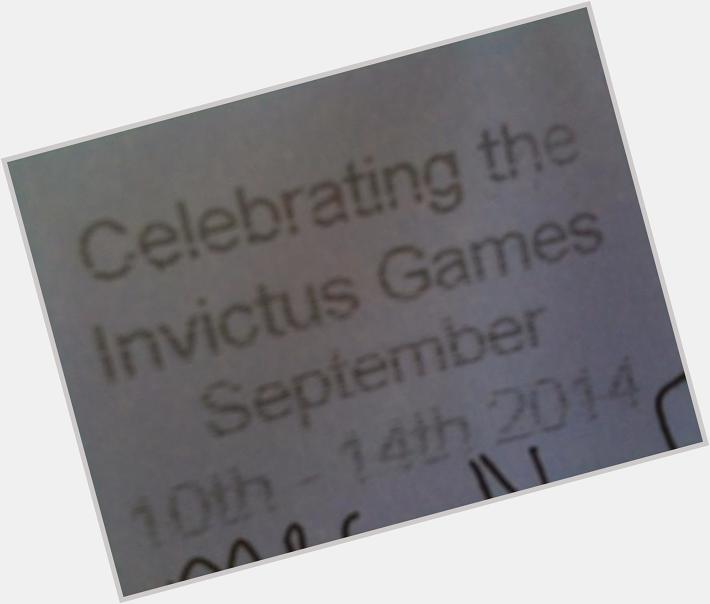 Ooh got an Invictus & Commonwealth Games stamp on an envelope! Happy birthday to Prince Harry, well done on the games 