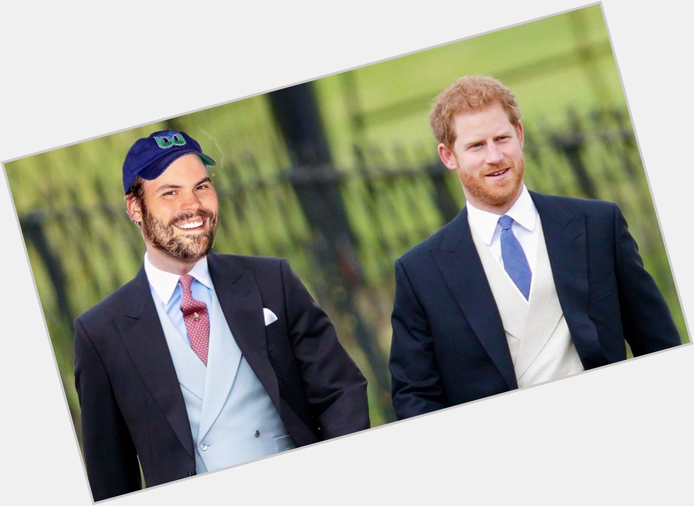 One looks dead sexy with a beard and is adored by the ladies. The other is Prince Harry. Happy birthday to both!! 