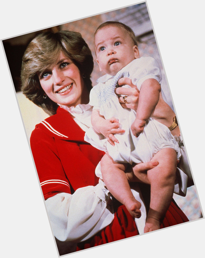 Happy birthday to Sir Prince William, held here by his mother The Duchess of Hearts, Sir Diana Spencer 