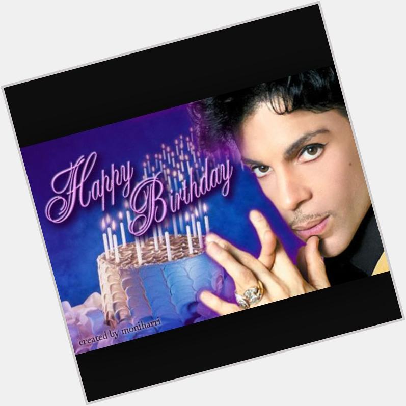 Happy 57th Birthday to \"The Purple One,\" all time musical genius & R&B singer, Prince! 