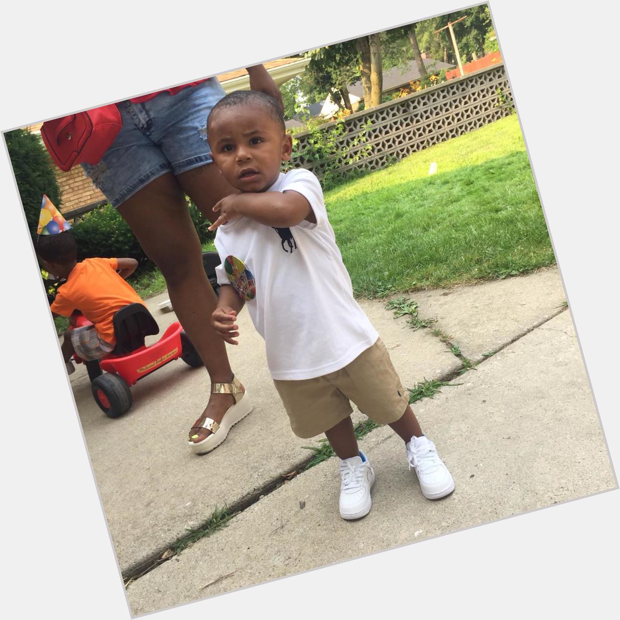 Happy 2nd birthday day to my one and only PRINCE my king Mama love you my foreva boy hope you had fun      