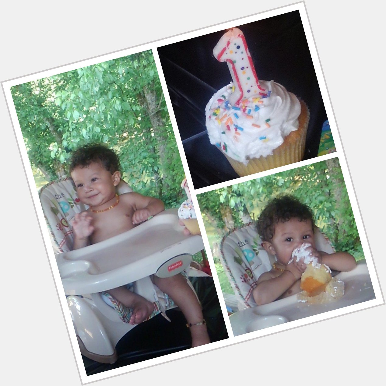 Happy 1st Birthday to my Little Prince Kenan Lindsey Melton! Mimi loves you big!    