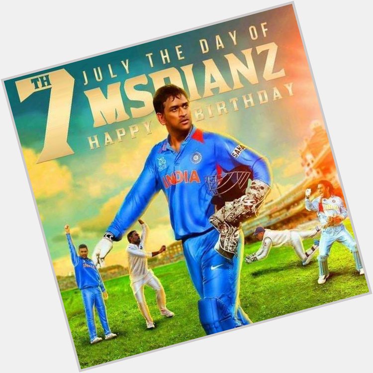 Happy birthday world\s MSDIANS day...   God bless prince of Ranchi... Lots of love bro 