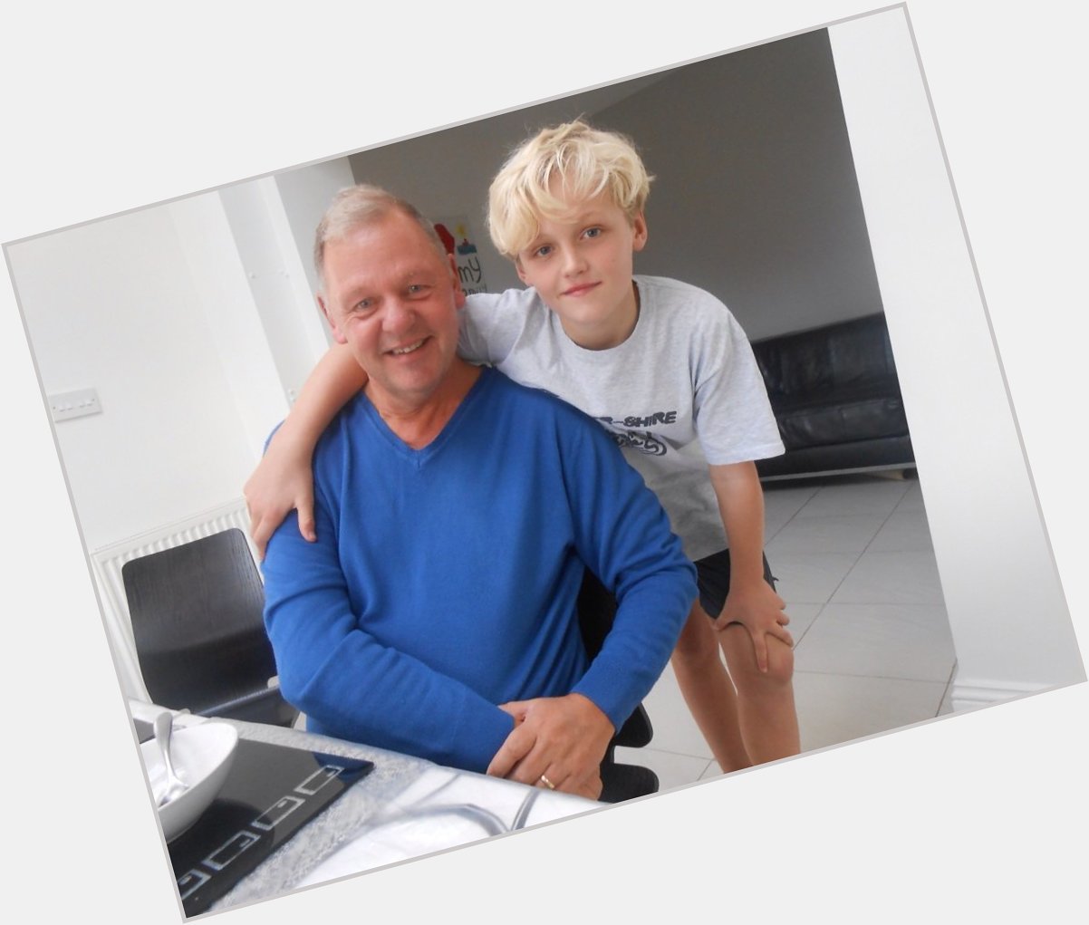 A very happy 12th birthday to Prince Harry Gillespie, pictured here with me at his home in Great Easton 