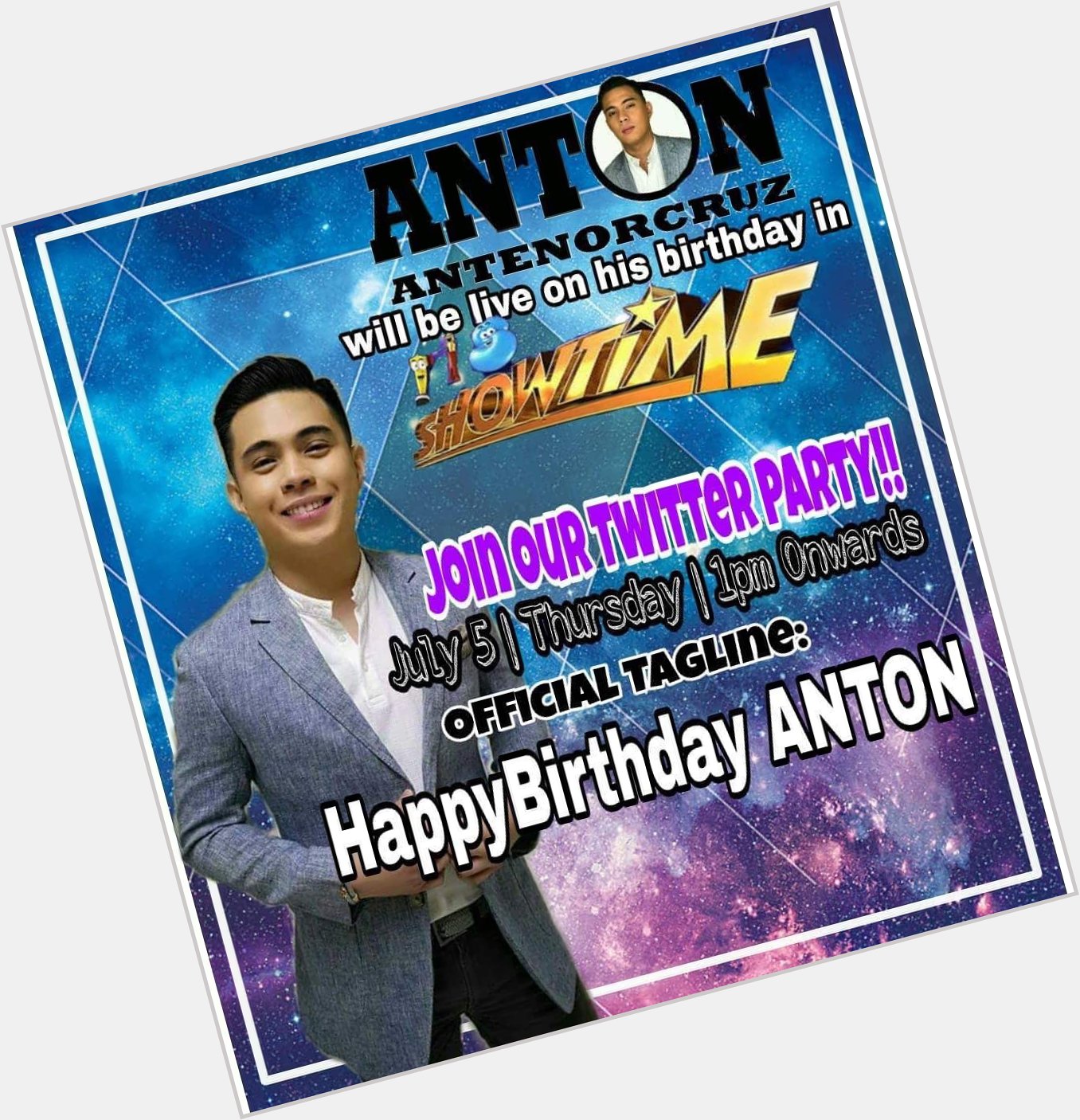 Happy birthday to our BALLAD PRINCE ANTON! We love you!  HappyBirthday ANTON 