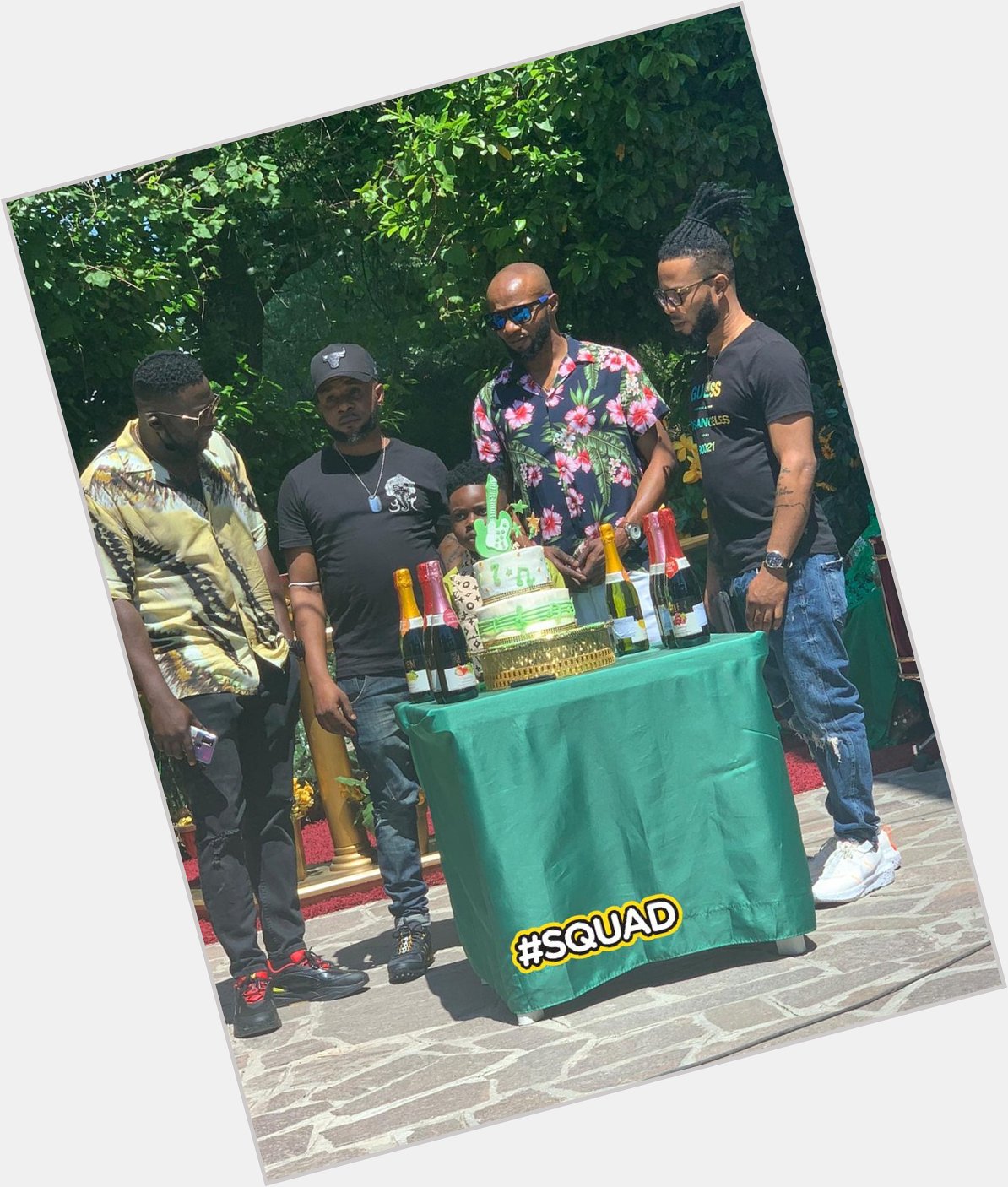 With our little Prince on his birthday 
Happy birthday son grow up and shine in grace  