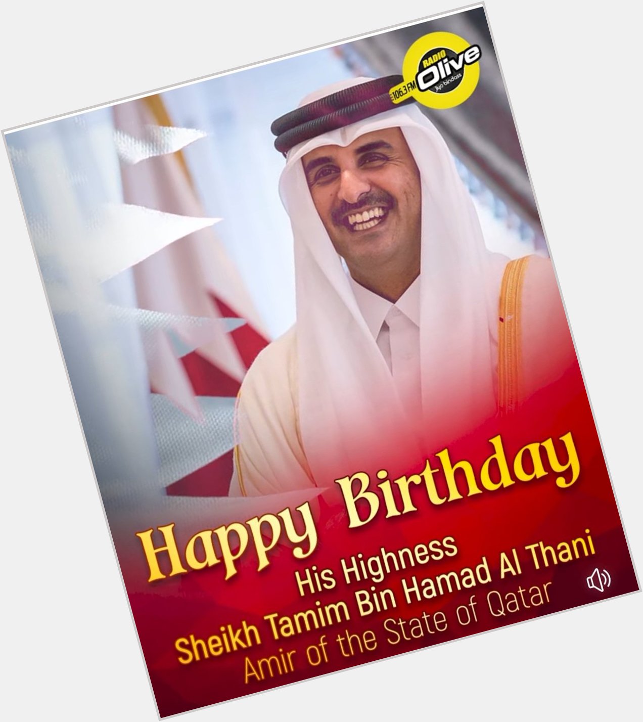 Happy birthday to  prince  of qatar 