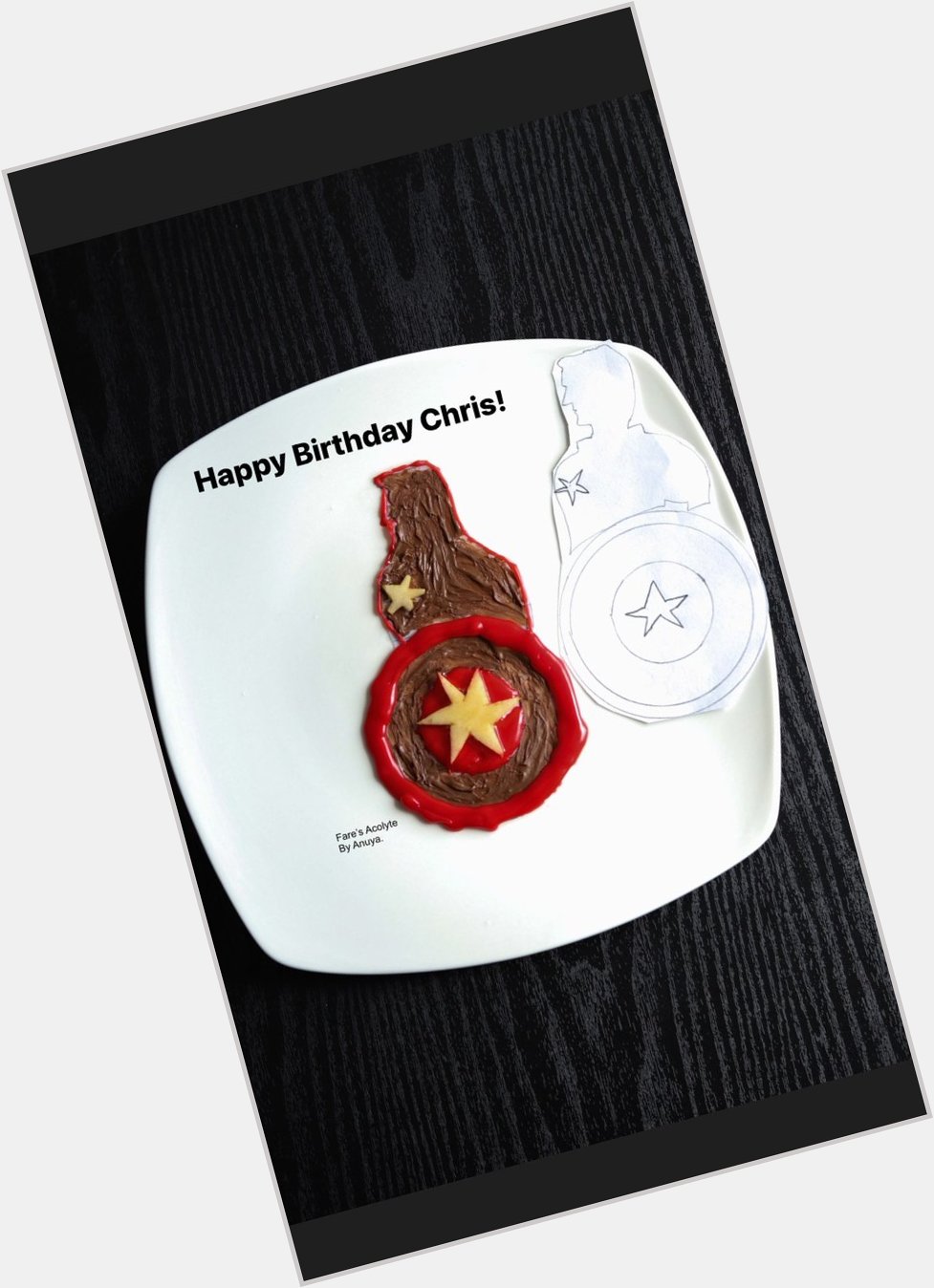  Wish you a very happy birthday our Prince Chaming! Hope you like this food art. 
