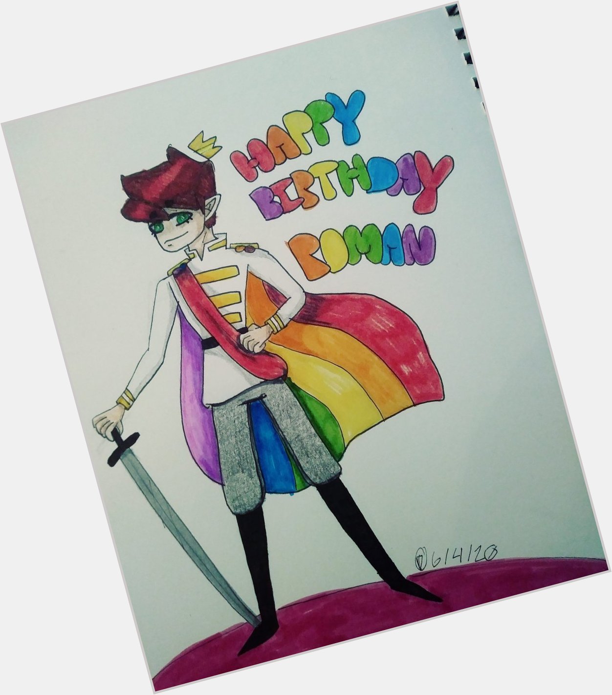 Happy birthday to our Gay Disney Prince, Roman. And I hope you like the picture. 