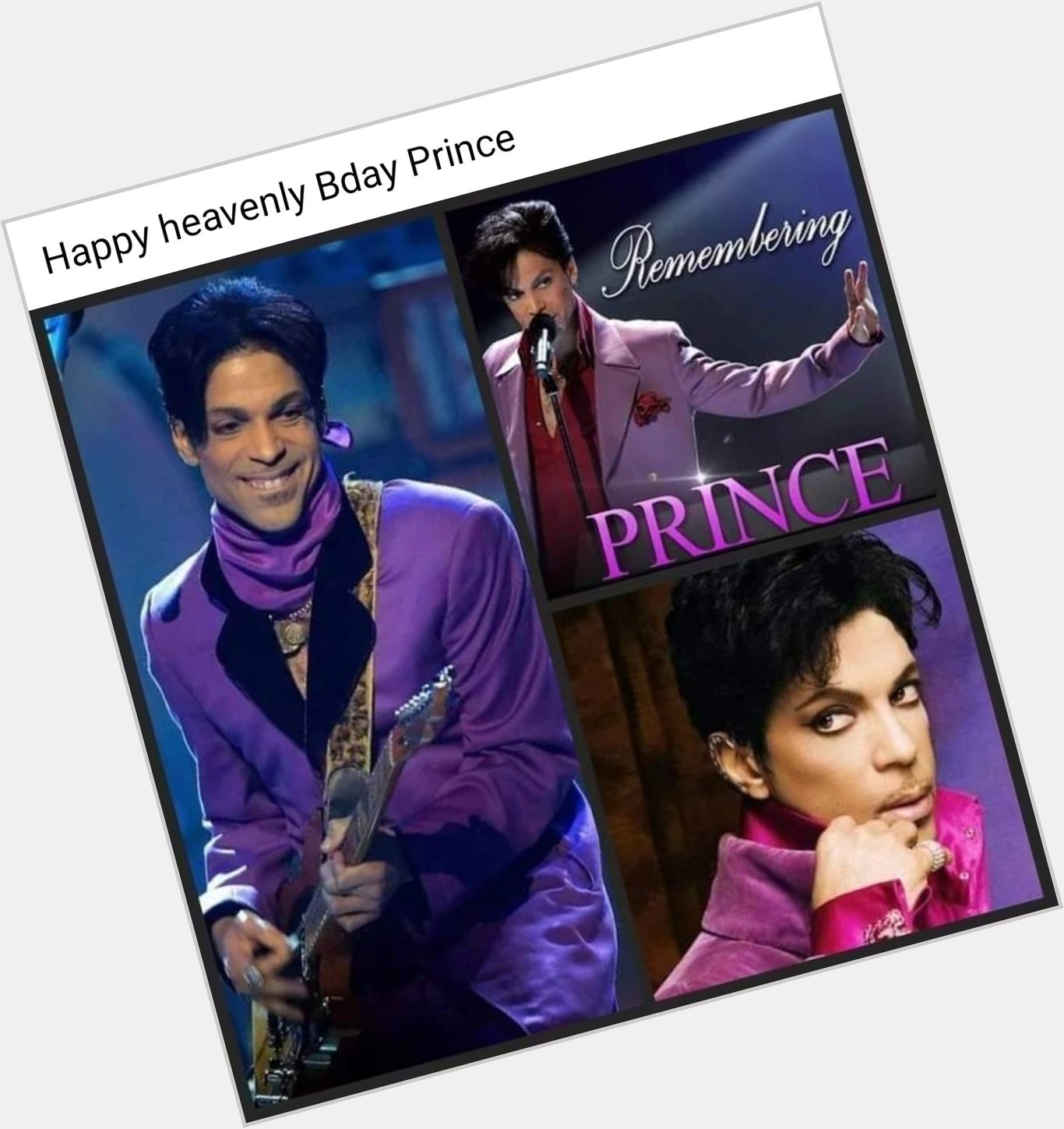 Happy Heavenly Birthday Prince                 