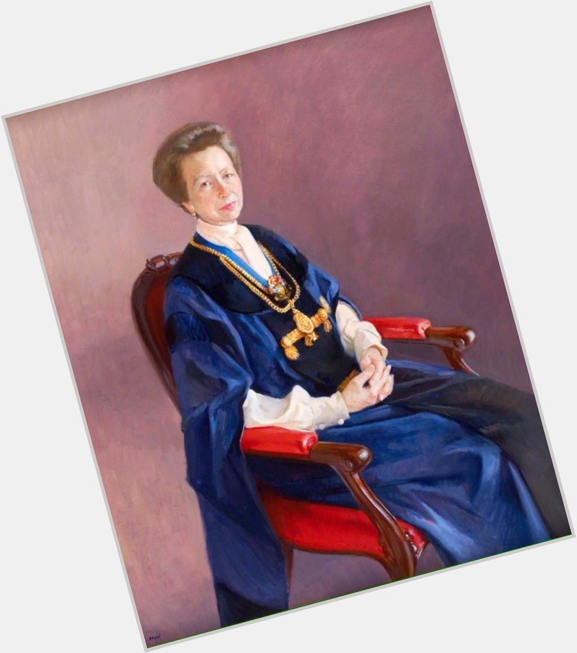 Wishing HRH Princess Anne a happy 67th birthday . I love this portrait of her by artist Norman Edgar. 