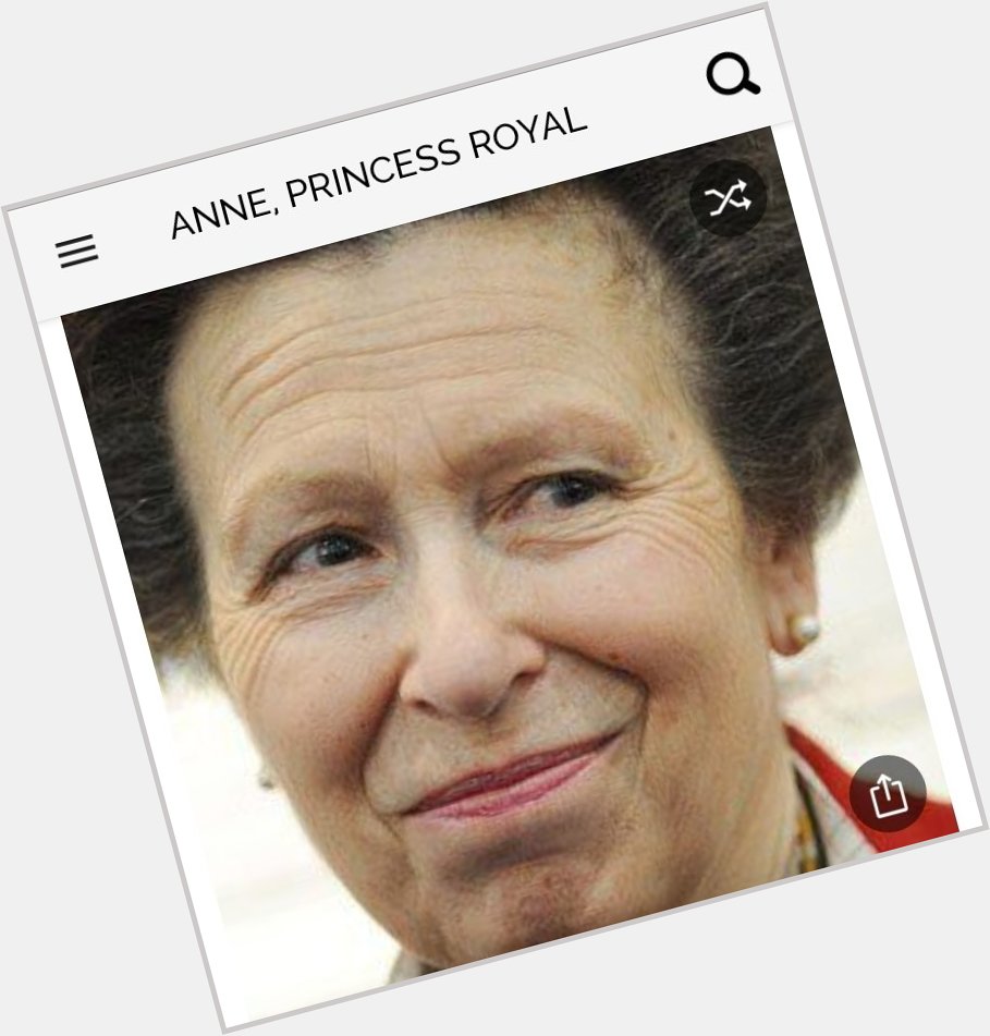 Happy birthday to this Royal. Happy birthday to Princess Anne 