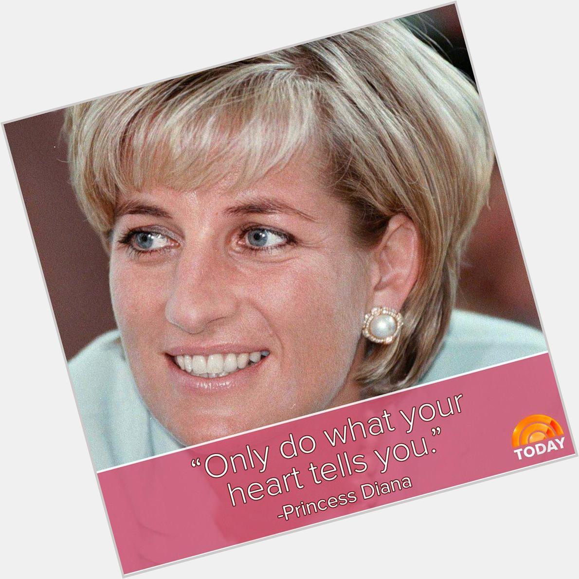 Happy birthday to the late Princess Diana. She would have been 54. 