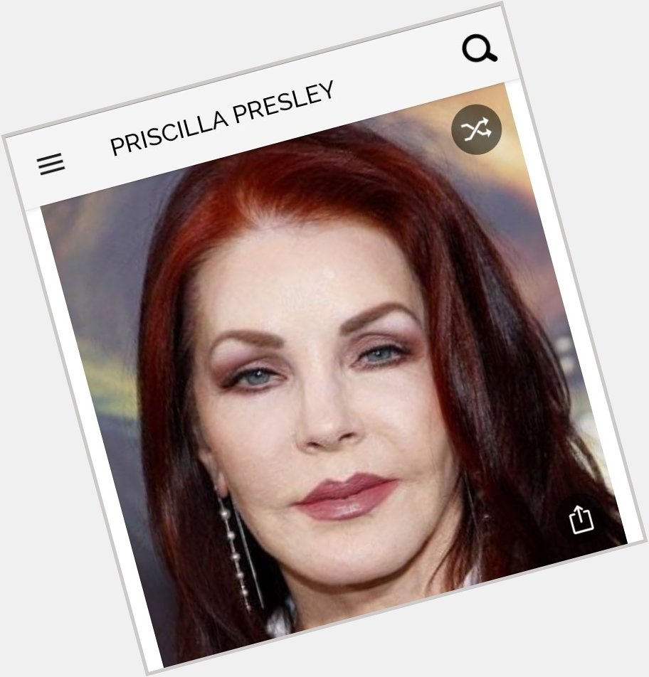 Happy birthday to this great actress.  Happy birthday to Priscilla Presley AKA as the wife of Elvis Presley 