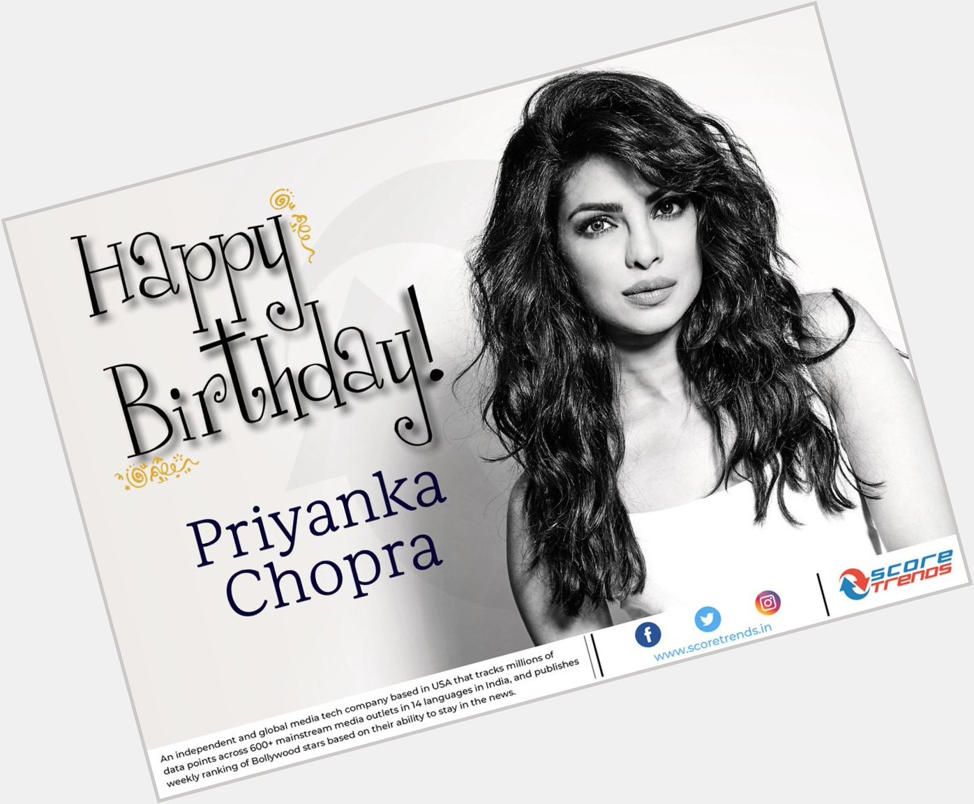 Score Trends wishes Priyanka Chopra a Happy Birthday!! 