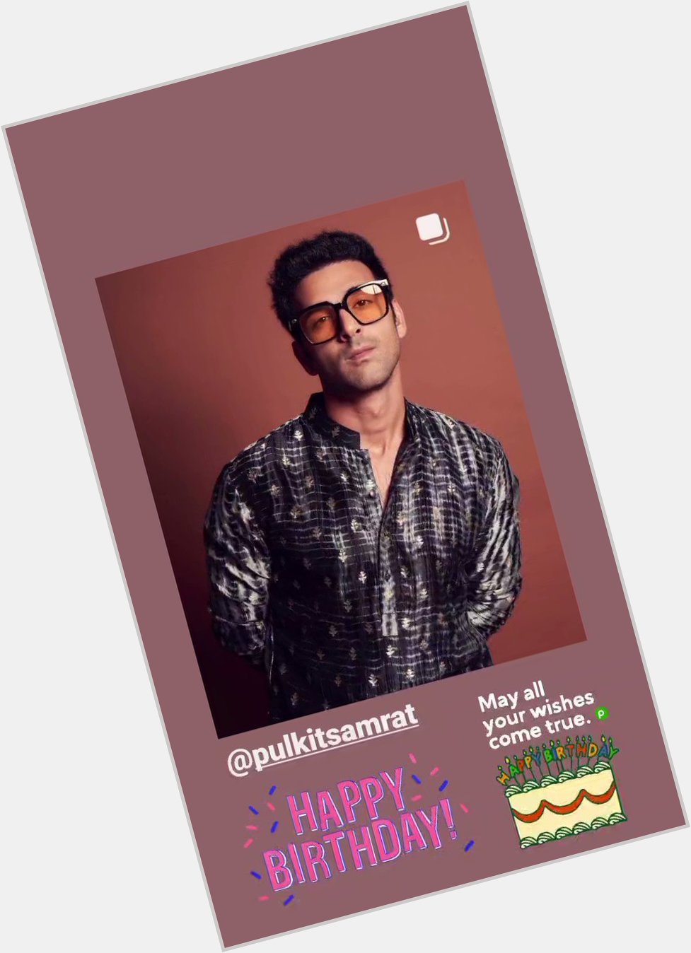 Happy Birthday Pulkit Samrat Bhai.may all your wishes come true  