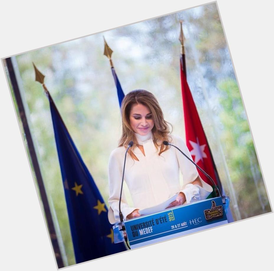 Happy birthday to her majesty Queen Rania.
You are inspiration to me and all those around the world 
