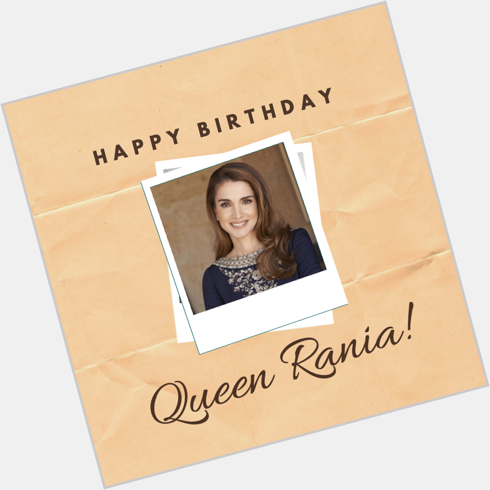 Queen Rania of Jordan turns 50 today. Happy Birthday, Your Majesty! 