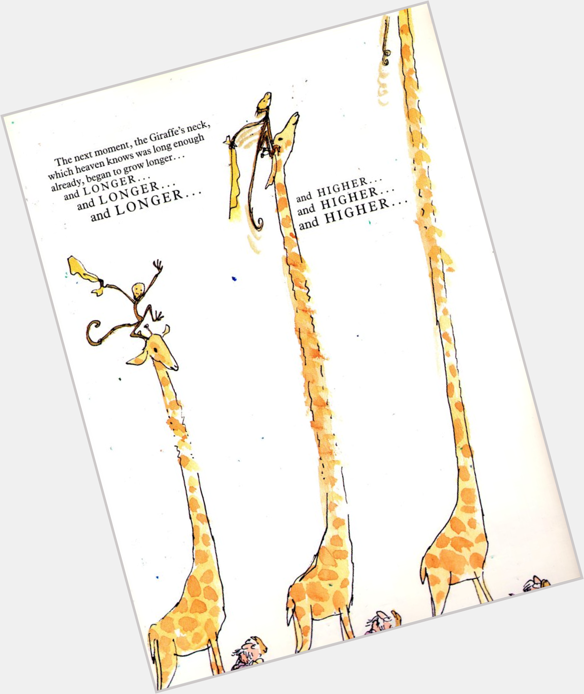 . Happy Sir Quentin Blake! Favourite ALL of "The Giraffe, the Pelly and Me"! 
