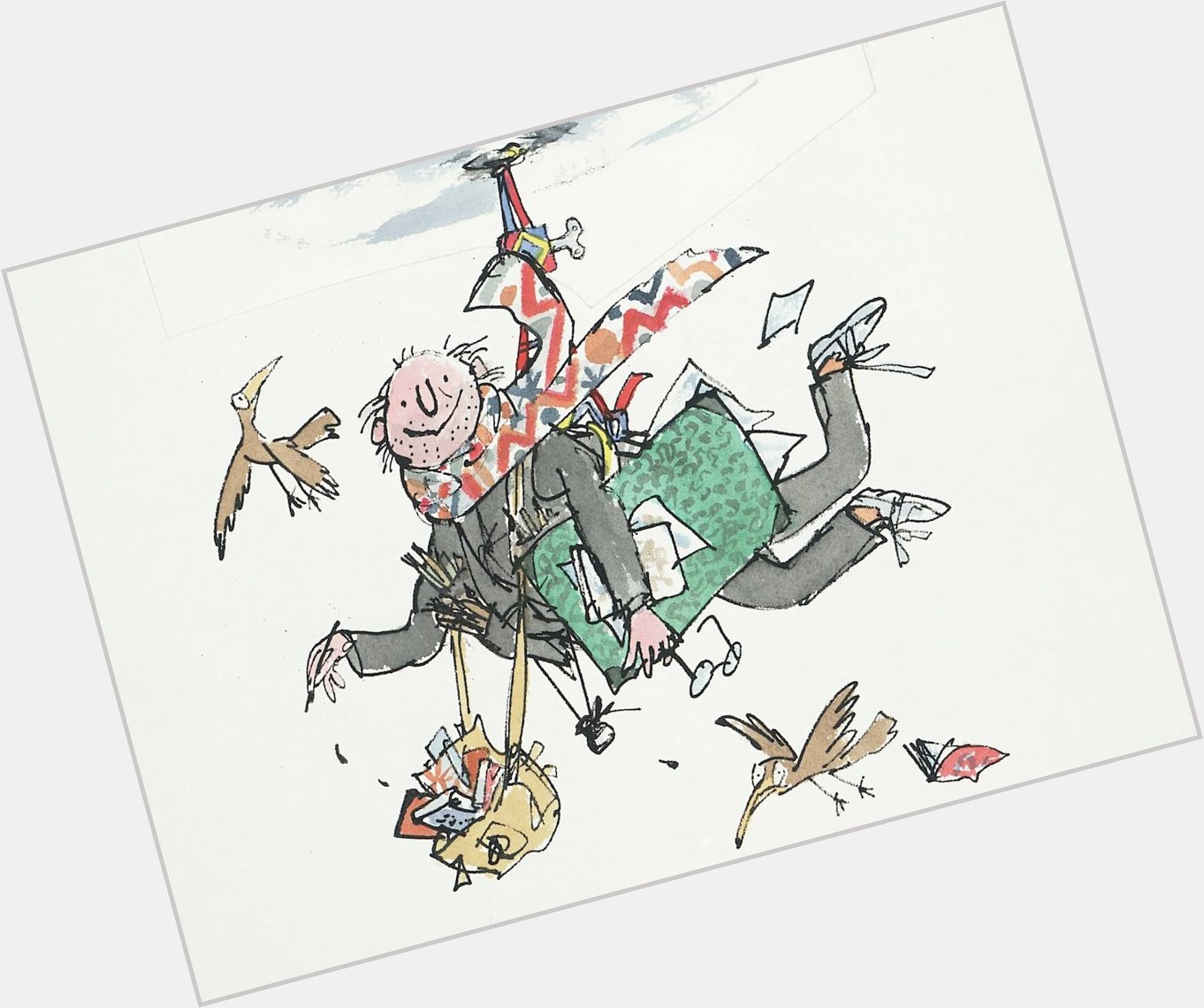 I can\t quite believe Quentin Blake is 90 today. What an innovative and brilliant illustrator.
Happy Birthday! 