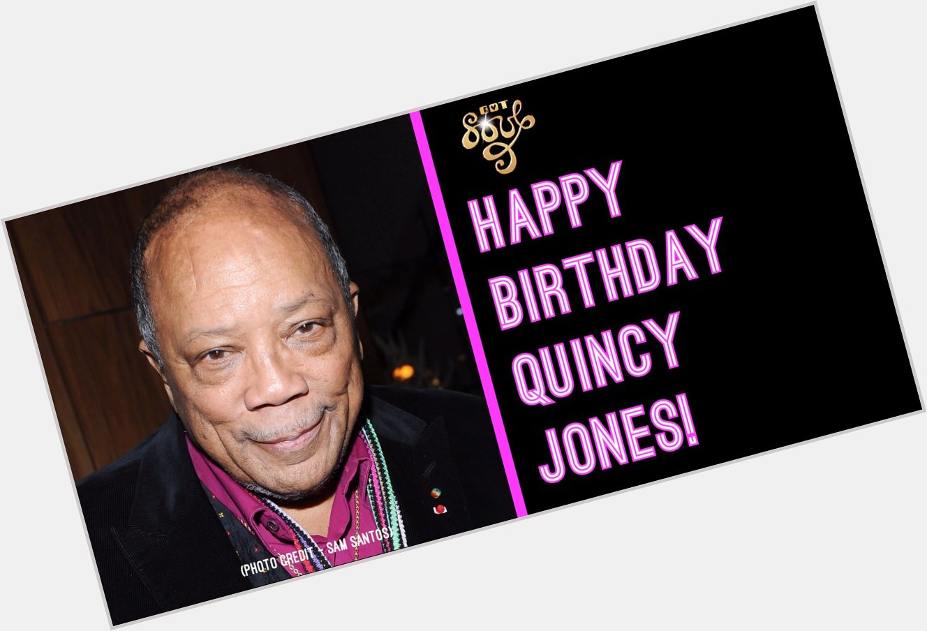 Happy birthday to Mr Quincy Jones! Keep bring us the soul!  