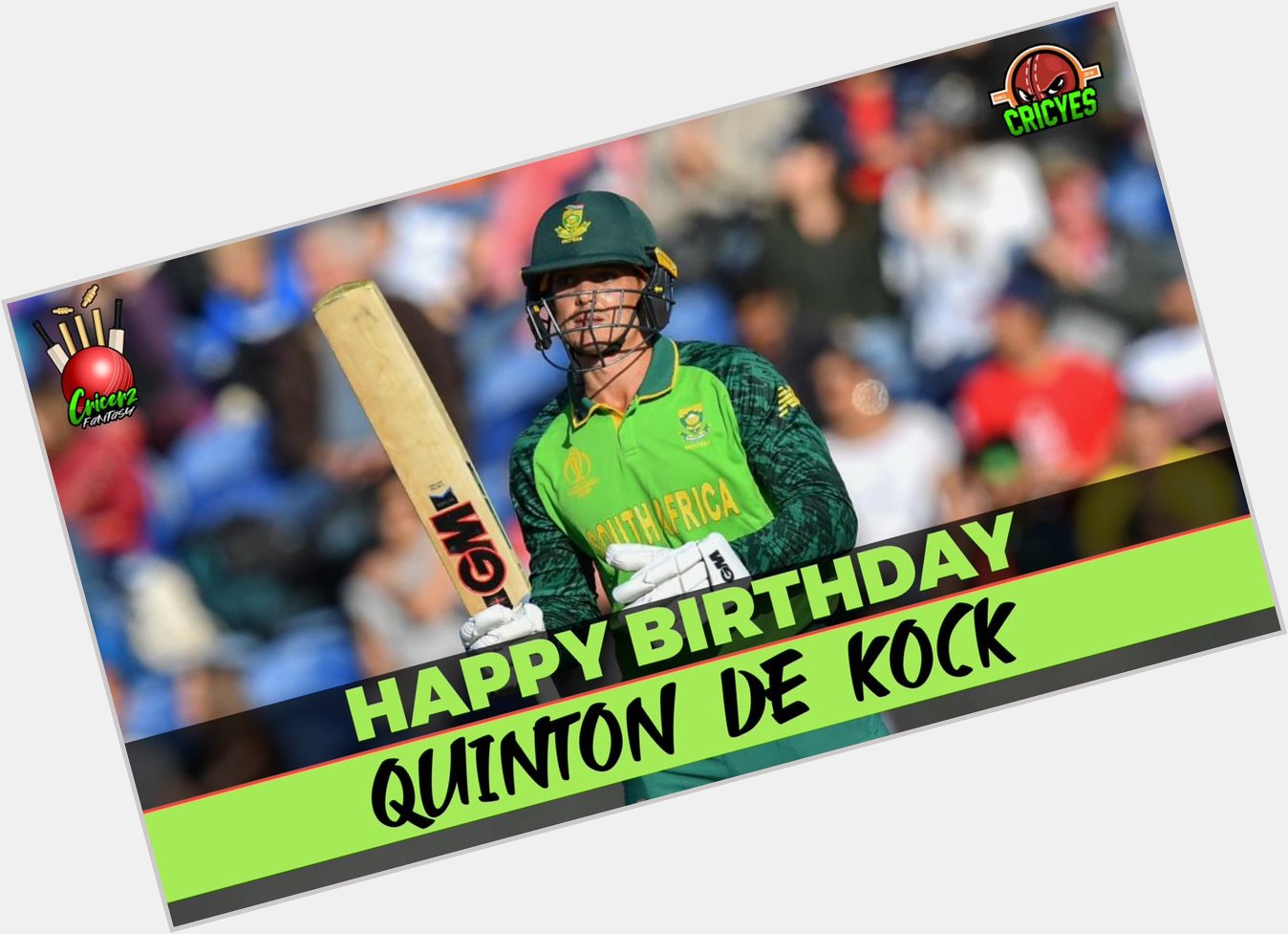5  x Test 1  4  x ODI 3  6  2  International Catches Happy Birthday Quinton de Kock! 
