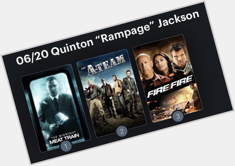 Hoy cumple años el actor Quinton Rampage Jackson (43) Happy Birthday ! Aquí mi mini ranking: 