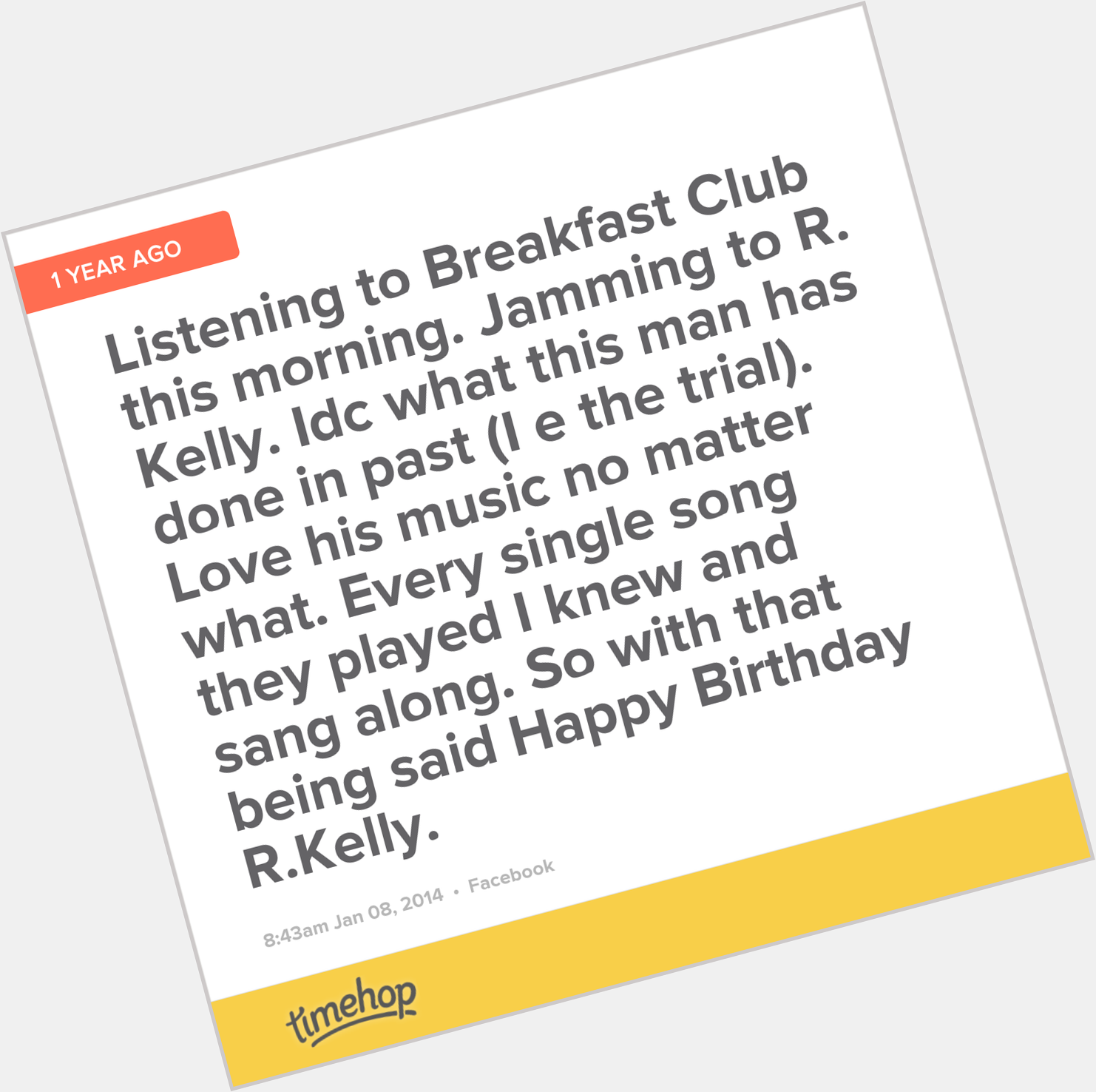 Happy Birthday R. Kelly   