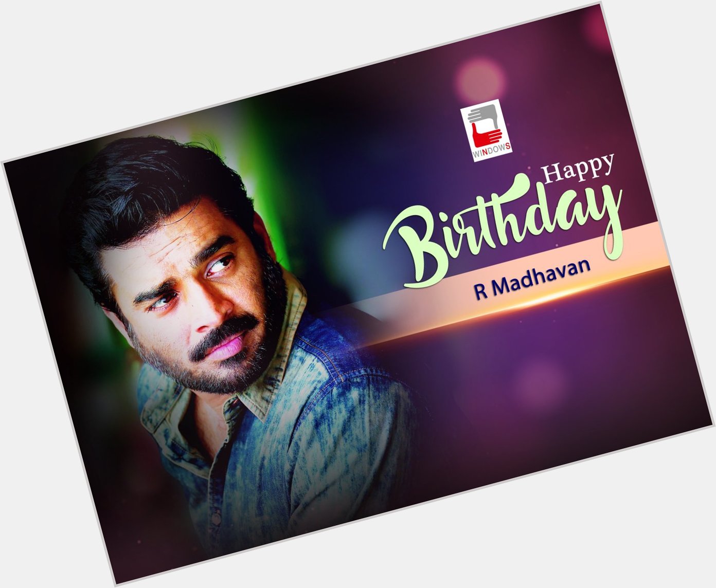 Birthday wishes to R Madhavan  .Happy Birthday Sir. 