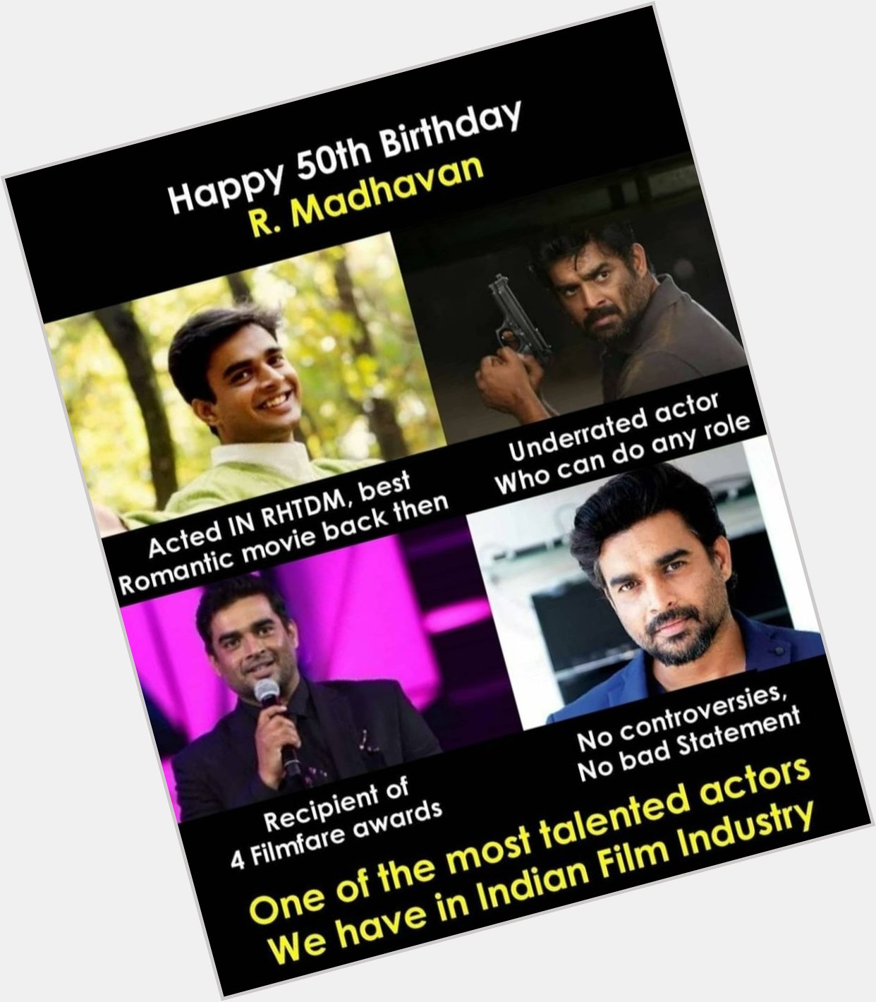 Happy birthday R. Madhavan sir  