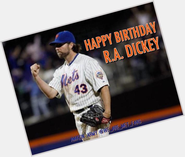 Happy Birthday to former Met R.A. Dickey! R.A. turns 40 today. 