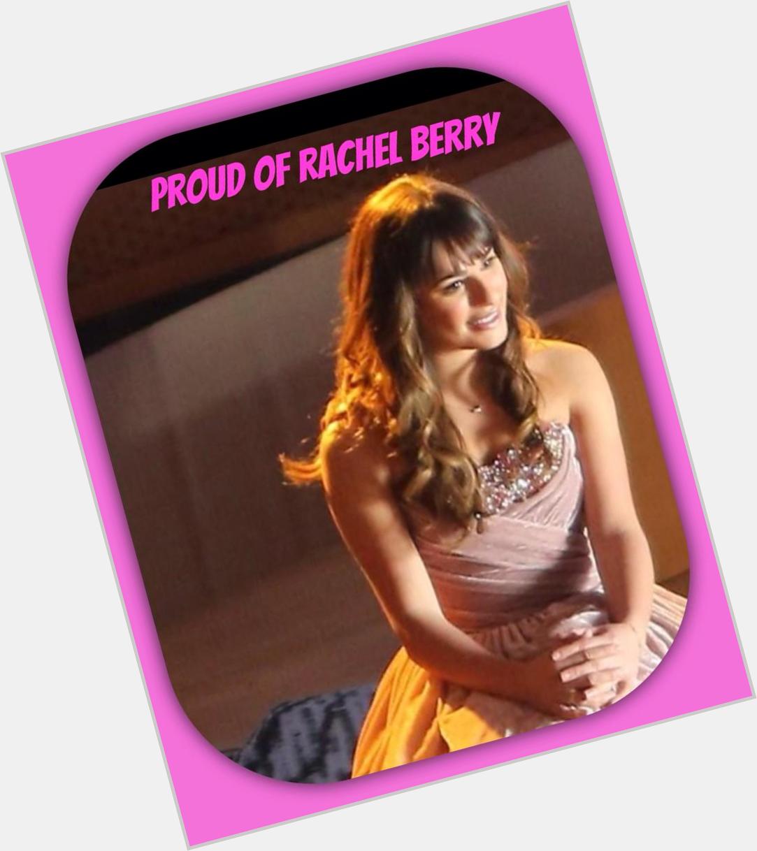 Happy Birthday To Our Star Rachel Berry   Sorry, i am off to bed. Feeling sick 