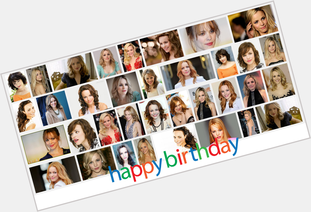Before we forget, can we all please wish a big Happy Birthday to Rachel McAdams?! 