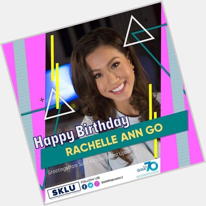 Happy Birthday to our well-loved Broadway star, Ms, RACHELLE ANN GO! Many more birthdays to come, Kapuso.   